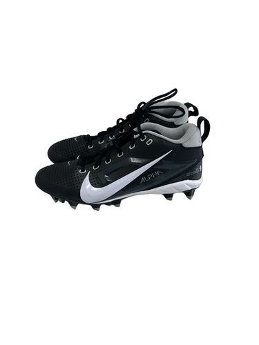 Used Nike Alpha Menace 4 Mens 9 Black Football Cleats 11692-s000143743