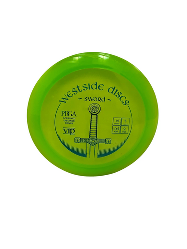 Used Westside Vip Sword 171g Green Disc Golf Driver 11692-s000143792