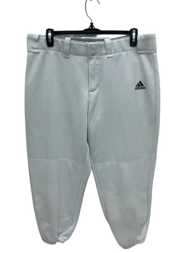 Used Adidas White Womens Large Softball Pants 11692-s000145874