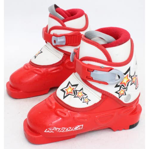 Nordica Nordy Kids Ski Boots - Size 9 / Mondo 15 Used