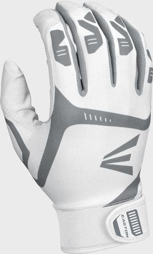 New Easton Gametime Youth Md Batting Gloves White And White 11692-eas8068160