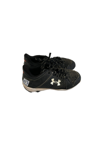 Used Under Armour Leadoff Jr 2 Black Baseball Cleats 11692-s000136196