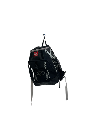 Used Rawlings Black Bb Sb Player Backpack Black 11692-s000136338