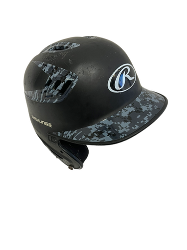 Used Rawlings S80x2j-r1 80mph Jr Osfm Batting Helmet No Mask Black 11692-s000136852