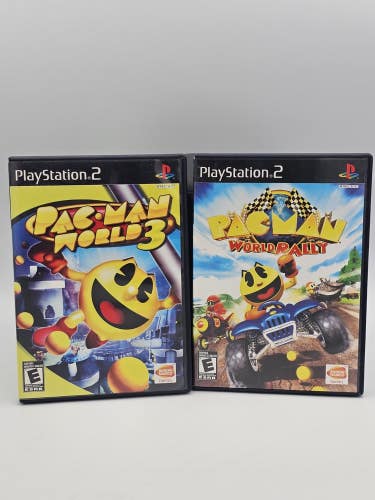 Pac-Man World Rally, World 3 Bundle Ps2 CIB Video Games Excellent