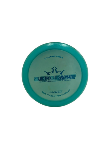 Used Dynamic Discs Lucid Sergeant 176g Teal Disc Golf Driver 11692-s000141527