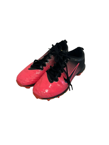 Used Nike Hyperdiamond Jr 3 Black And Pink Softball Cleats 11692-s000141645