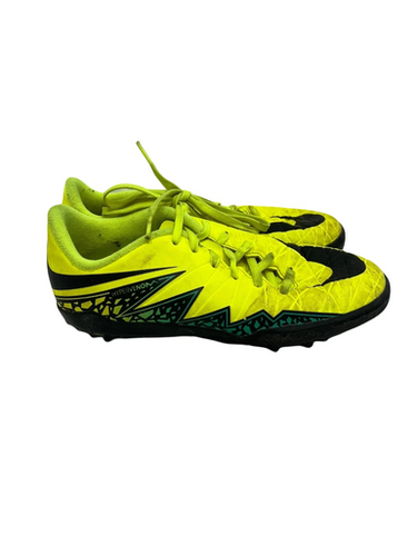 Used Nike Hypervenom Jr 3.5 Soccer Turf Shoes Optic Yellow 11692-s000141753