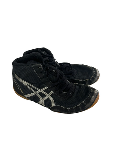 Used Asics Matflex Jr 2.5 Wrestling Shoes Black 11692-s000146058