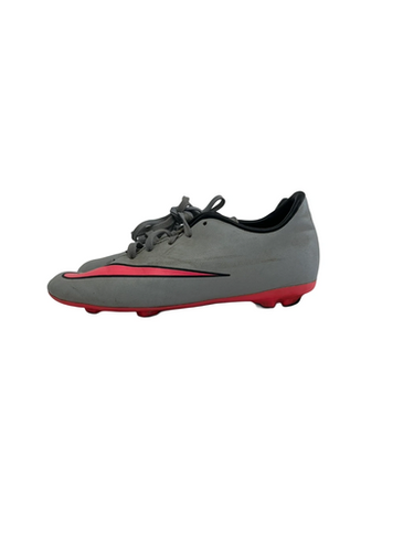Used Nike Mercurial Jr 2 Soccer Cleats Grey And Pink 11692-s000147427