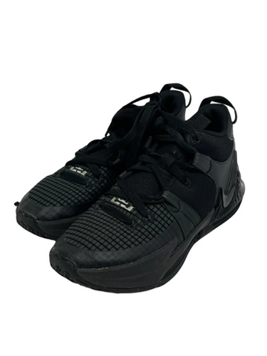 Used Nike Lebron Witness Jr 4.5 Gs Basketball Shoes Black 11692-s000147595