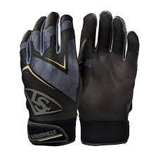 New Louisville Slugger Genuine V2 Youth Lg Black Batting Gloves 11692-hbxwb5730801l