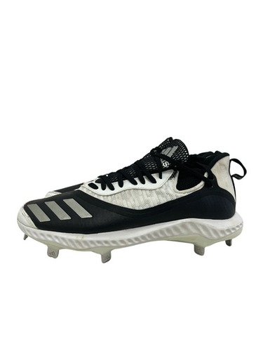 Used Adidas Icon V Bounce Metal Mens 10 Baseball Cleats White And Black 11692-s000150051