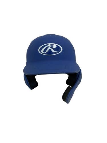 Used Rawlings Mach Ext Jr Osfm Batting Helmet W Flap Royal Blue 11692-s000151399
