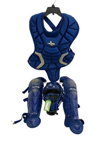 Used All Star Player Series 9-12 Youth Royal Blue Catchers Set 11692-s000151394