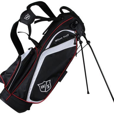 New Wilson Tour Smu Stand Bag Bk Wh Rd 11692-wilwg4003401