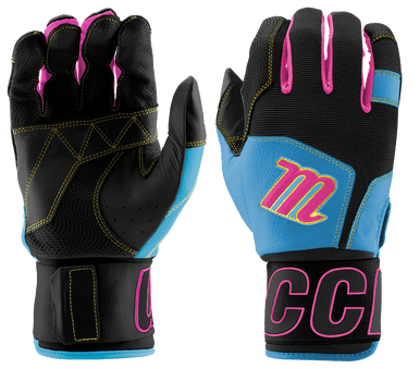 New Marucci Blacksmith V2 Batting Gloves Bk Cb Axl 11692-mrcmbg2smbcaxl