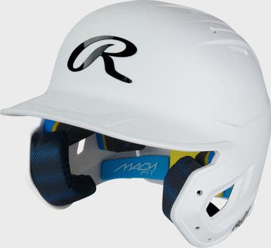 New Rawlings Machfit Matte White Osfm Batting Helmet 11692-rawr00704485