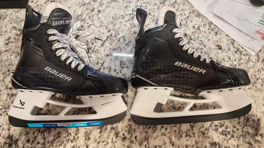 Bauer Supreme Shadow Hockey Skates 7 FIT 3 WITH BRAND NEW FLY-X STEEL