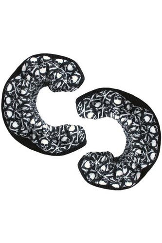 New A&r Tuff Terrys Black Skull Lg Hockey Skate Guards 11692-aarttskg