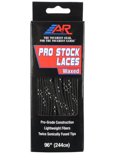 New A&r P-s Black 120" Waxed Laces 11692-aarpsb120x