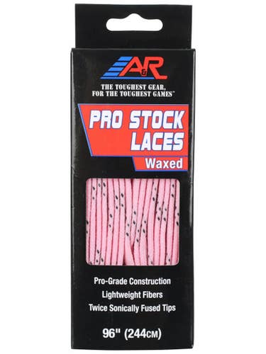New A&r P-s Pink 120" Waxed Laces 11692-aarpspk120x