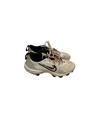 Used Nike Trout Jr 3.5 Black And White Baseball Cleats 11692-s000137264
