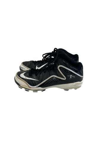 Used Nike Swingman Mvp Mens 7.5 Bb Sb Cleats Black And White 11692-s000137621