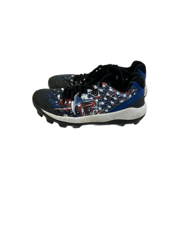Used Boombah Jr 3.5 Bb Sb Cleats Black Navy Red 11692-s000137688