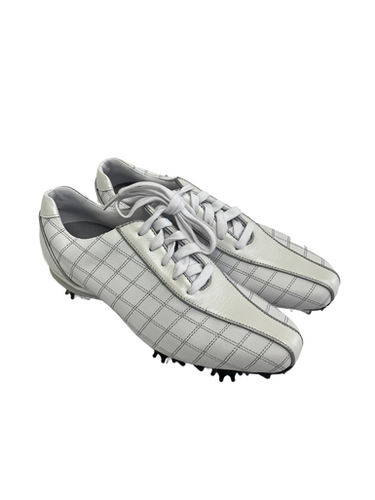 Used Foot Joy Lo Pro Womens 8.5 Golf Shoes White 11692-s000138509