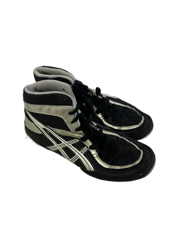 Used Asics Split Second Mens 7.5 Wrestling Shoes Black 11692-s000139820