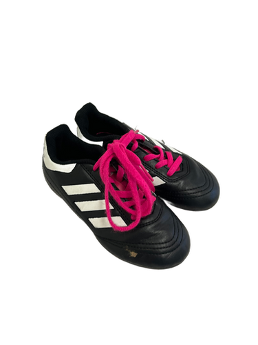 Used Adidas Goletto Black And Pink Youth 11.0 Soccer Cleats 11692-s000140112