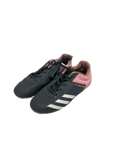 Used Adidas Rundown Jr 3 Bb Sb Cleats Grey Pink 11692-s000140404