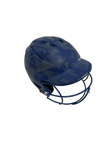 Used Boombah Bbh2sp-sr Osfm Batting Helmet W Mask Royal Blue 11692-s000140507