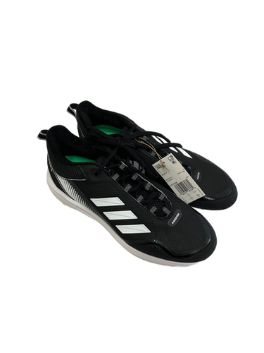 New Adidas Icon 7 Metal Mens 9.5 Baseball Cleats Black And White 11692-s000140526