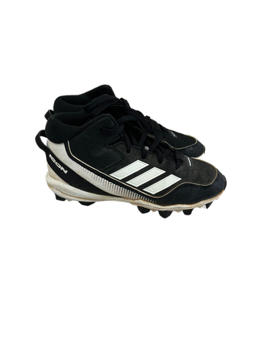 Used Adidas Icon Jr 3 Bb Sb Cleats Black And White 11692-s000140635
