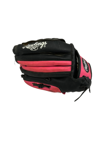 Used Rawlings 9.5" Black And Pink T-ball Glove 11692-s000140683