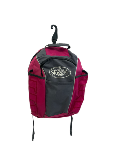 Used Louisville Slugger Backpack *no Zipper Pulls* Bb Sb Player Backpack 11692-s000140804