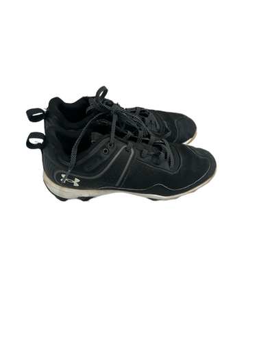 Used Under Armour Glyde Womens 7.5 Black Softball Cleats 11692-s000141028