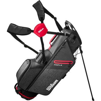 New Wilson Profile 4 Way Black Red Golf Stand Bag 11692-wilwgdr0001
