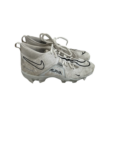 Used Nike Alpha Menace Shark Jr 5 Fb Cleats White 11692-s000142993