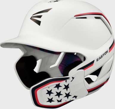 New Easton Z50 Matte M L Red White And Blue Batting Helmet W Jaw Guard 11692-ease00712308
