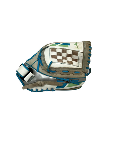Used Mizuno Finch 11.5" Rh Throw Fastpitch Gloves Grey 11692-s000143123