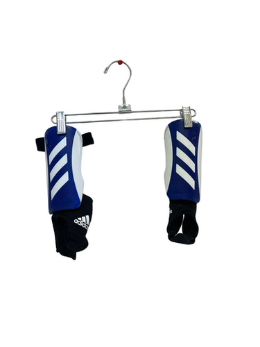 Used Adidas Soccer Shin Guards Junior Lg Royal Blue 11692-s000144496