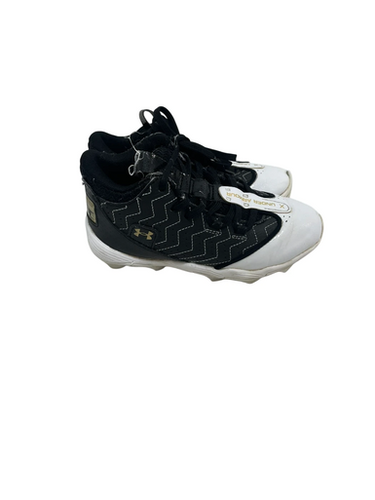 Used Under Armour Harper Jr 1 Bb Sb Cleats Black And White 11692-s000144461