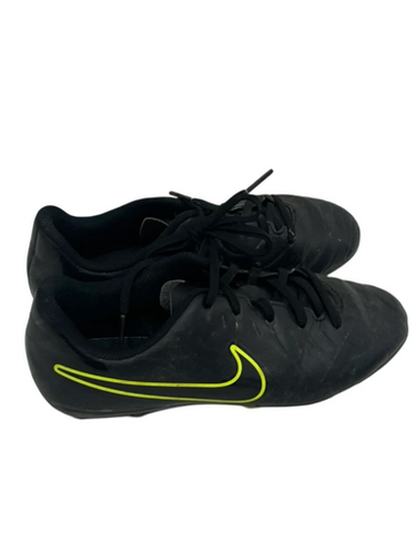 Used Nike Tiempo Jr 4.5 Soccer Cleats Black Neon 11692-s000144505