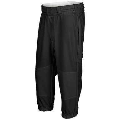 New Champro Cycle Blk Yth Sm Pull Up Pants W Belt Loops 11692-chpbppu2ybs