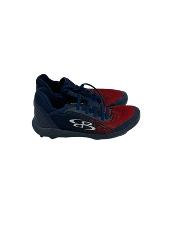 Used Bombah Mens 6.5 Red Blue Bb Sb Cleats White Red Navy 11692-s000144652
