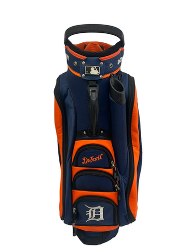 Used Detroit Tigers Mens Cart Bag Navy Blue And Orange 11692-s000144729
