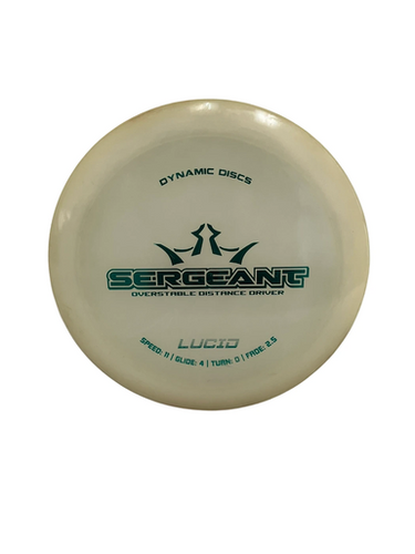 Used Dynamic Discs Lucid Sergeant Disc Golf Driver Clear 174g 11692-s000144740